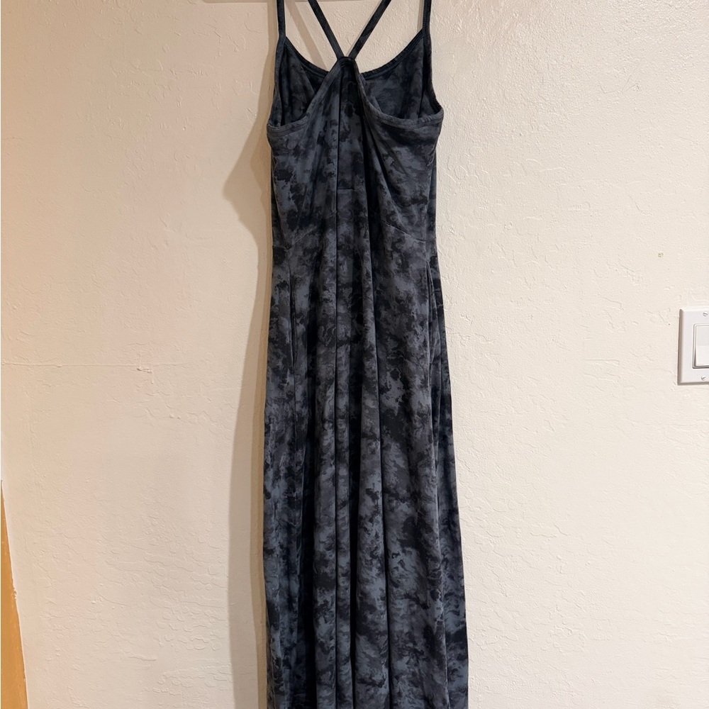 Pact Black and Gray Tie-Dye Maxi Dress size L - Picture 4 of 11